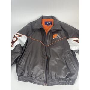 VNTG Proplayer Cleveland Browns Leather Jacket SIZE L